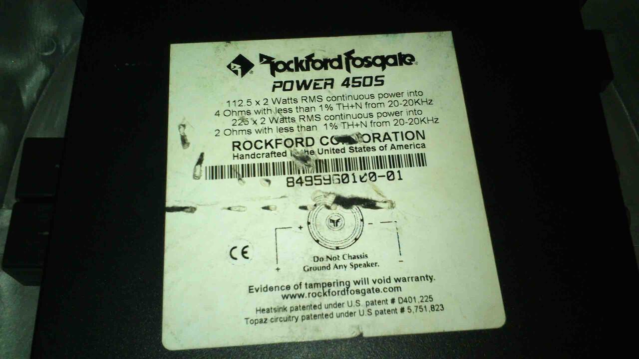 -------------- POWER ROCKFORD FOSGATE (MUMER) --------------