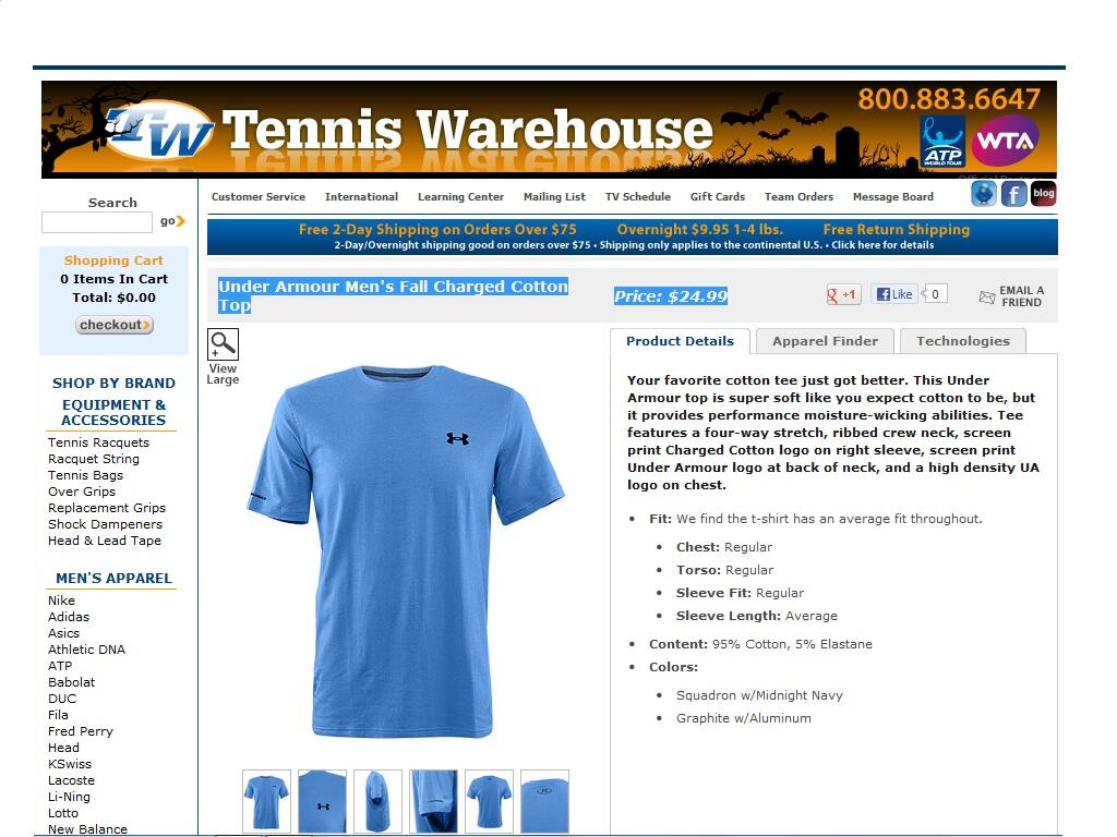 KAOS TENNIS UNDER ARMOUR 100% ORIGINAL