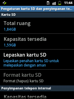 Santai Samsung Galaxy Y + Bonus Micro SD {Semarang}