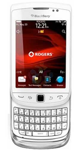 New HP BLACKBERRY TORCH2 9810 (Silver & White)