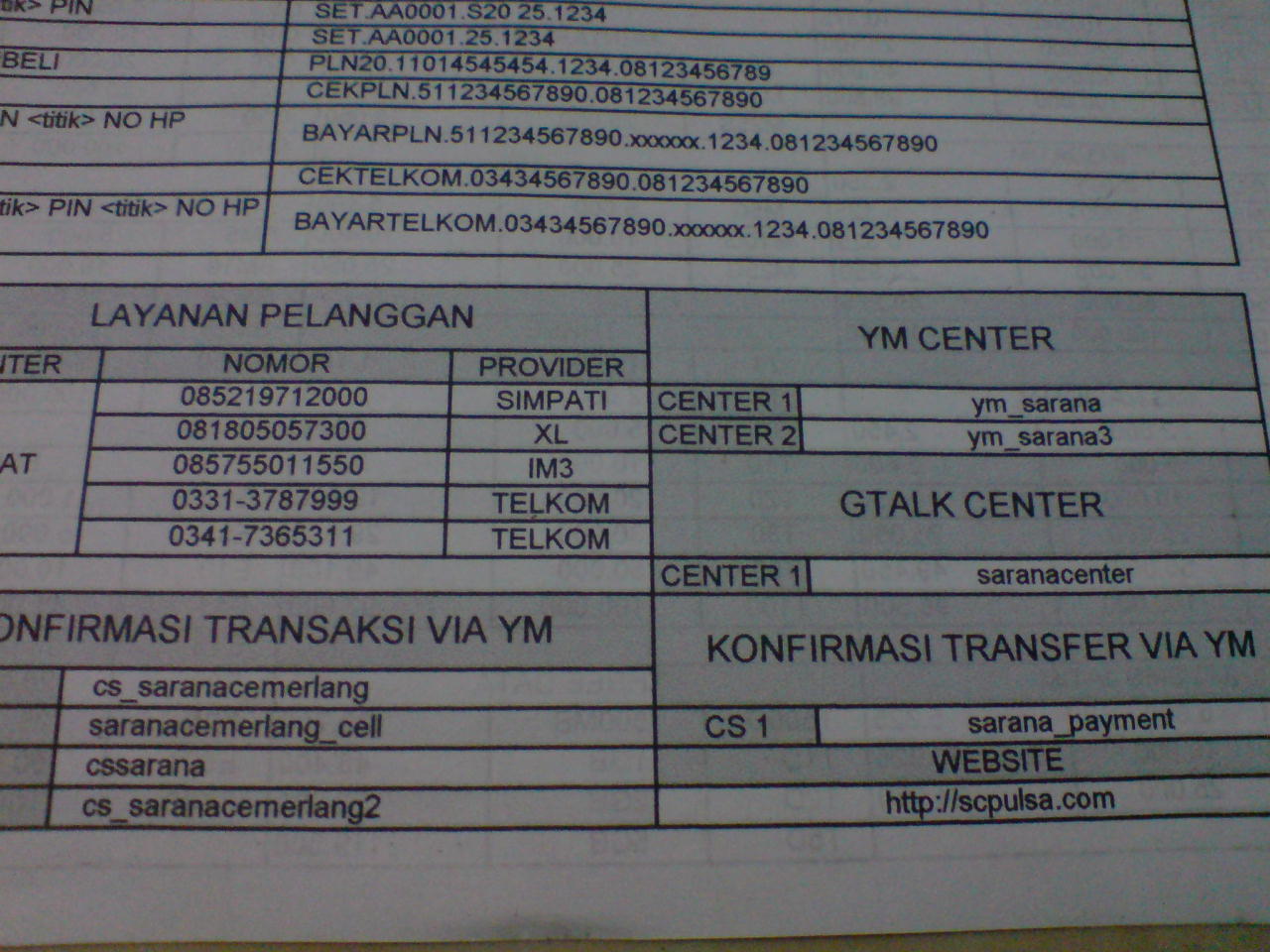 Kecewa Sarana Cemerlang cabang Bondowoso