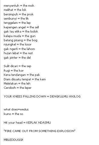 Yukk Mari Ngakak Bareng Gans (Kamus Jawa Temuan ane di fb)