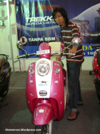 sepeda listrik trekko pinky hrg Rp.1.2 jt