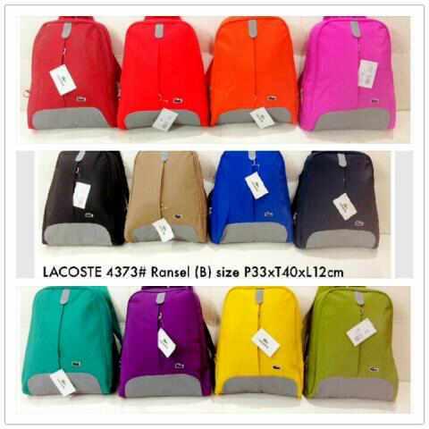 Terjual Harga Grosir Tas  Ransel Selempang  Lacoste  