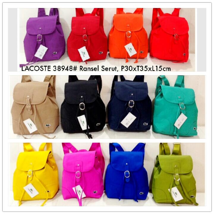 Terjual Harga Grosir Tas  Ransel Selempang  Lacoste  