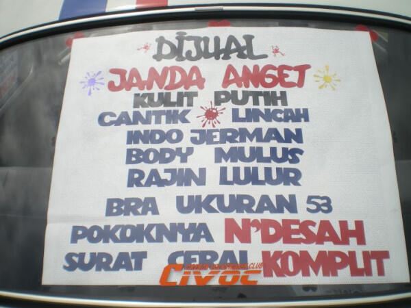 Di jual &quot;janda&quot; &#91;:ngakak&#93;