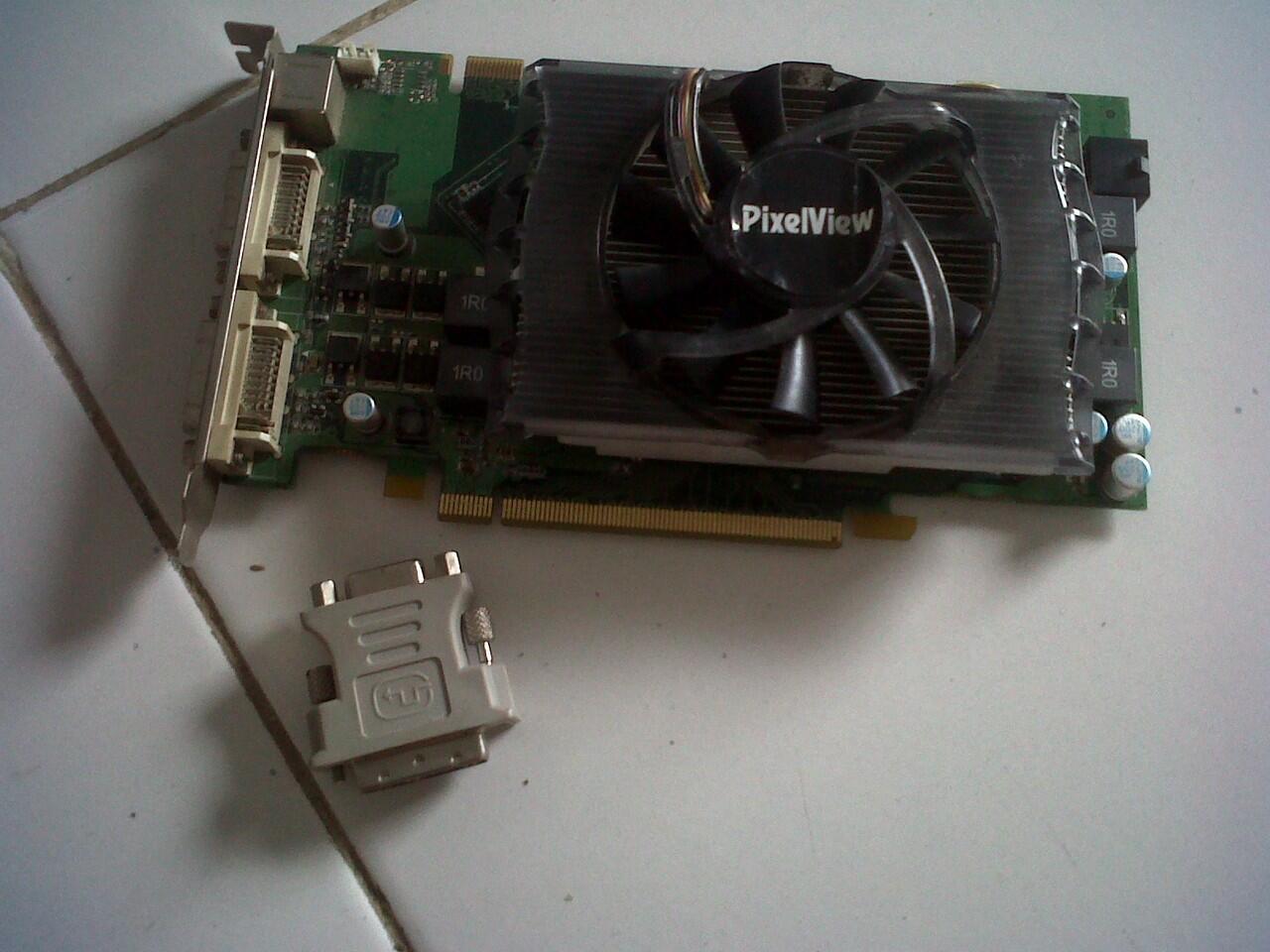 vga card pixelview ,nvidia geforce 9600gt 512mb 256bit ddr3