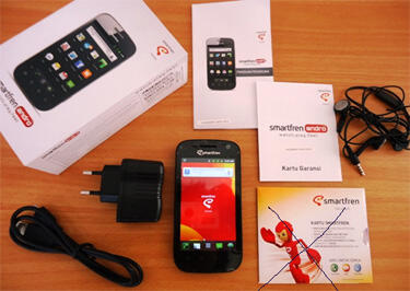 Smartfren Andro + Microsd Team 16gb class10 + Card Reader + AntiGores + Sarung Kulit