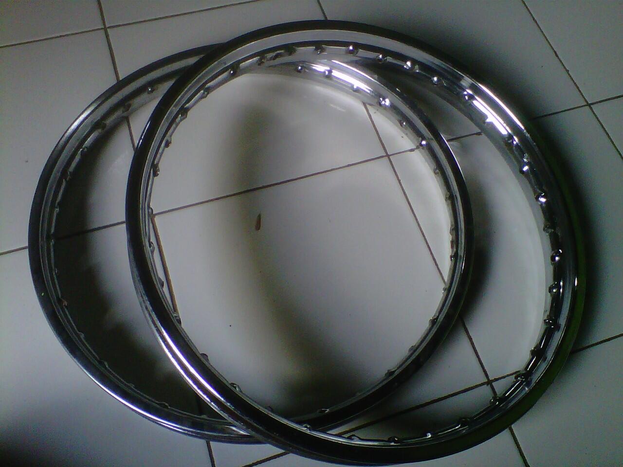 jual pelek ruji mega pro ori copotan dan lampu RX-KING variasi full crom