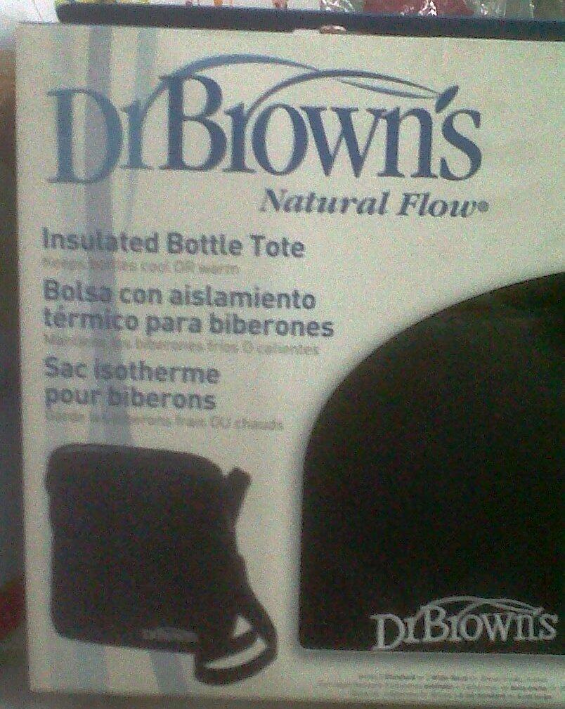 tas insulated bottle tote-dr brown