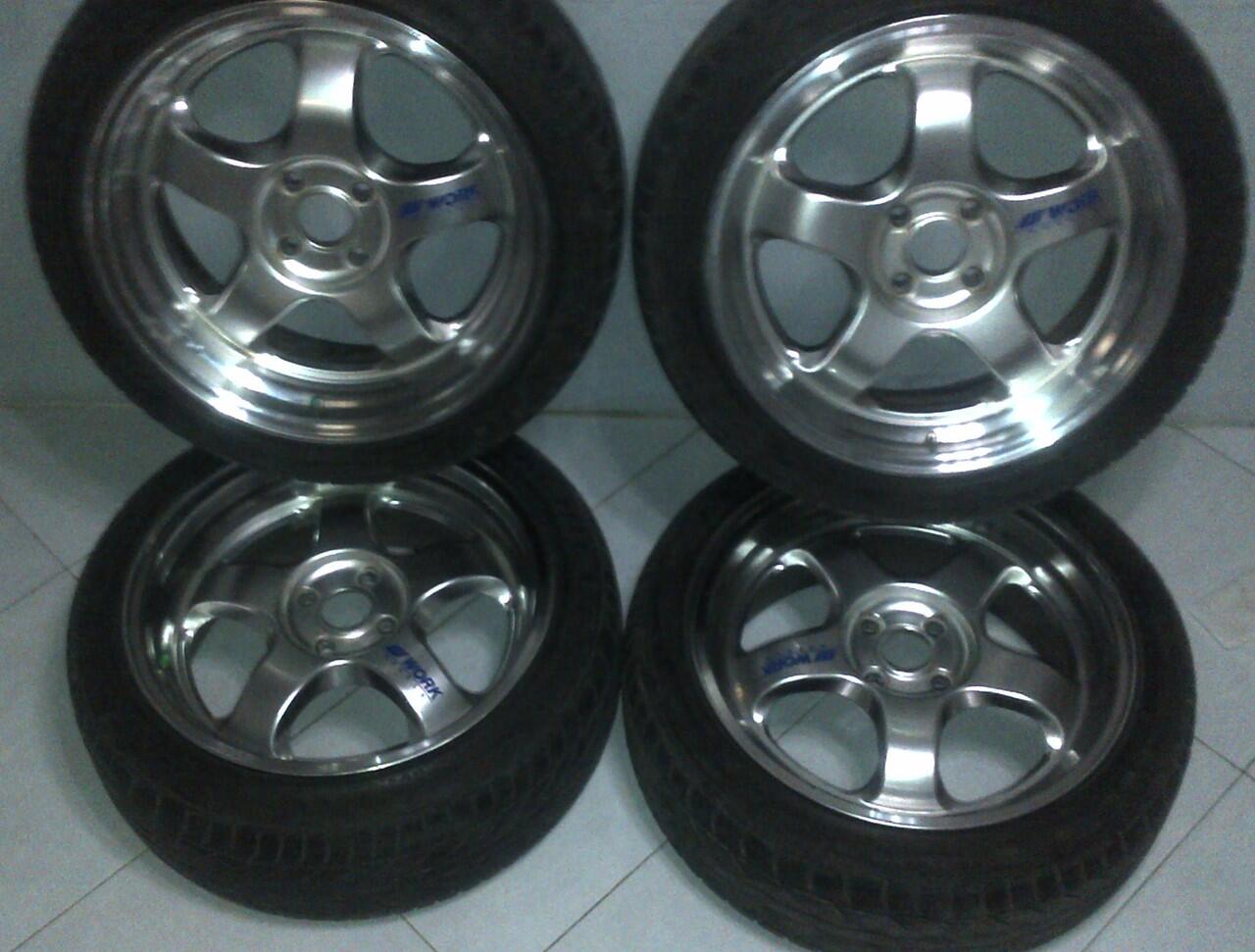 Jual Velg 17 + Ban, kondisi OK