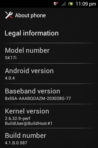 Xperia Mini Pro (Sk17i)