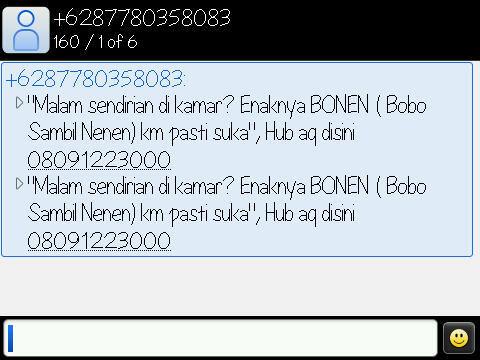 JUST ASKING - Pernah dapet SMS kaya gini ga 'gan???