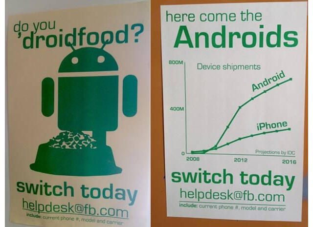 Facebook Anjurkan Karyawannya Pakai Android