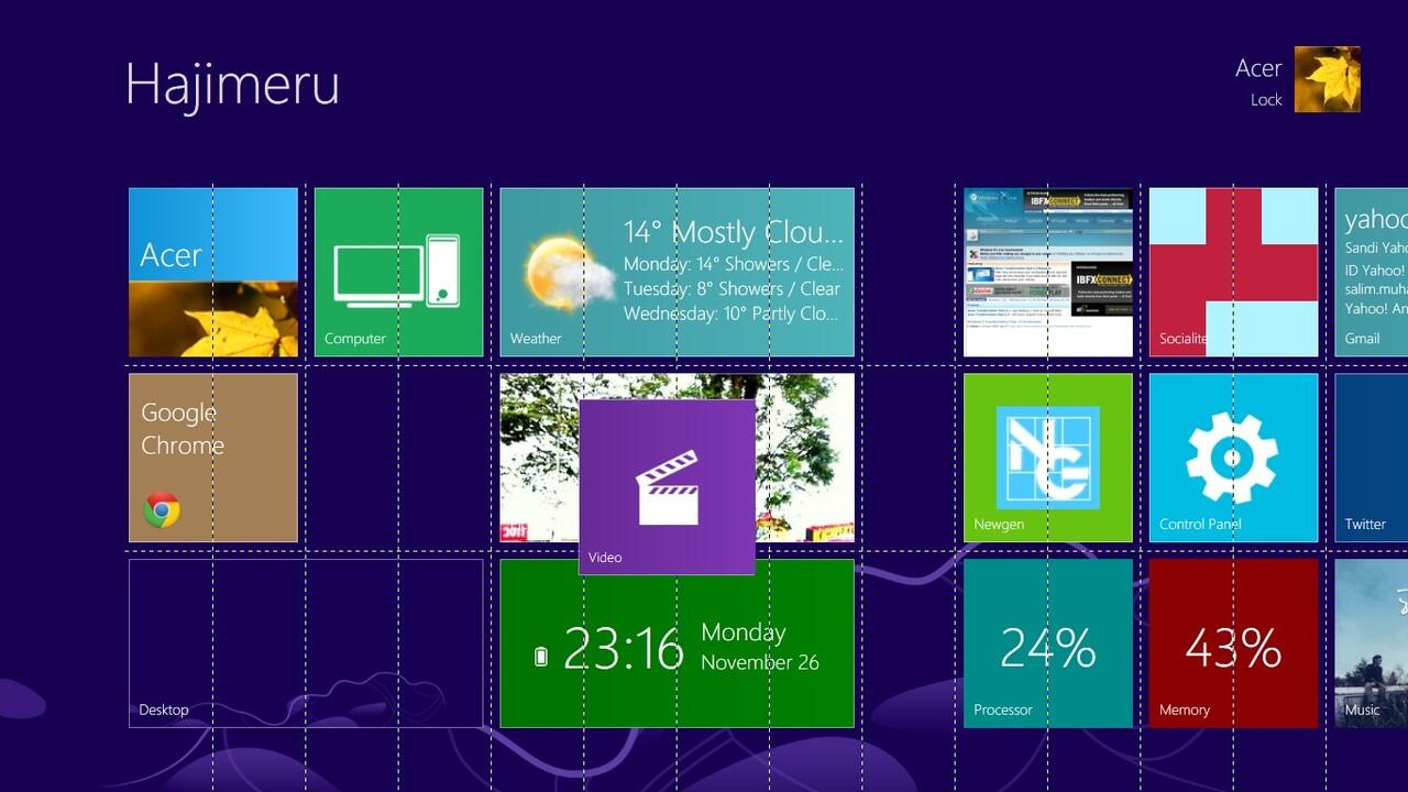 Penampakan Windows 8 di Laptop Ane