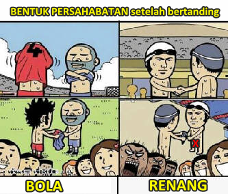 BENTUK SPORTIFITAS PERSAHABATAN YANG TIDAK BOLEH DITIRU 