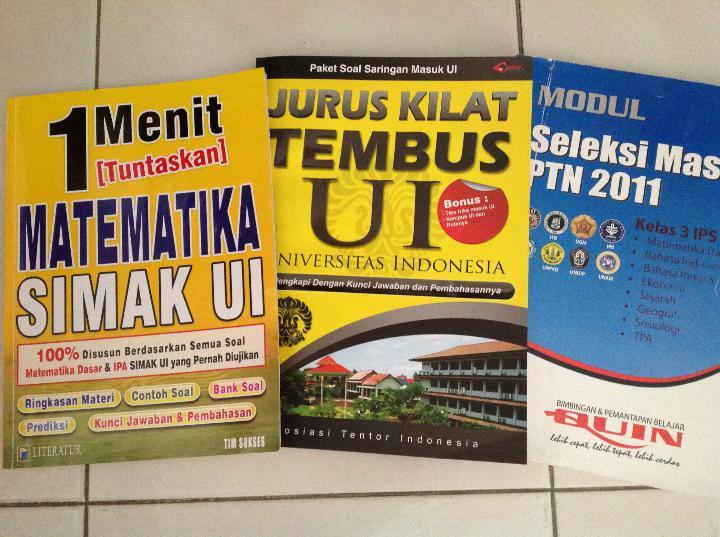 JUAL BUKU UN,SNMPTN, dan SIMAK UI(khususnya jurusanIPS)