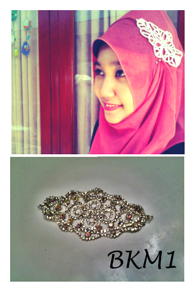 ASESORIS HIJAB : BROS & HEADBAND KRISTAL MEWAH
