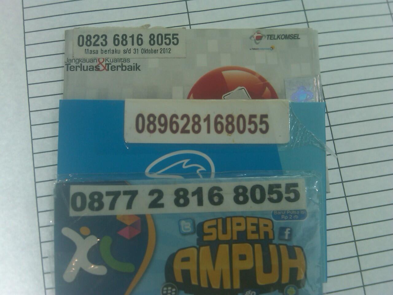NOMOR CANTIK TANGERANG XL,SIMPATI,MENTARI 10 DIGIT