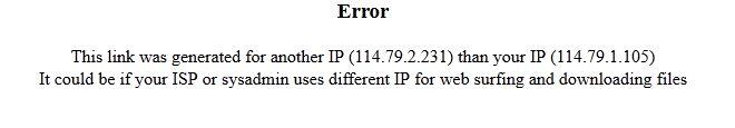 download error