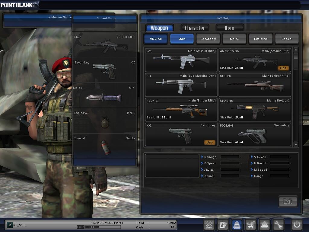 Char PB / Point Blank Mayor 1 Grade 4 BANDUNG COD ONLY