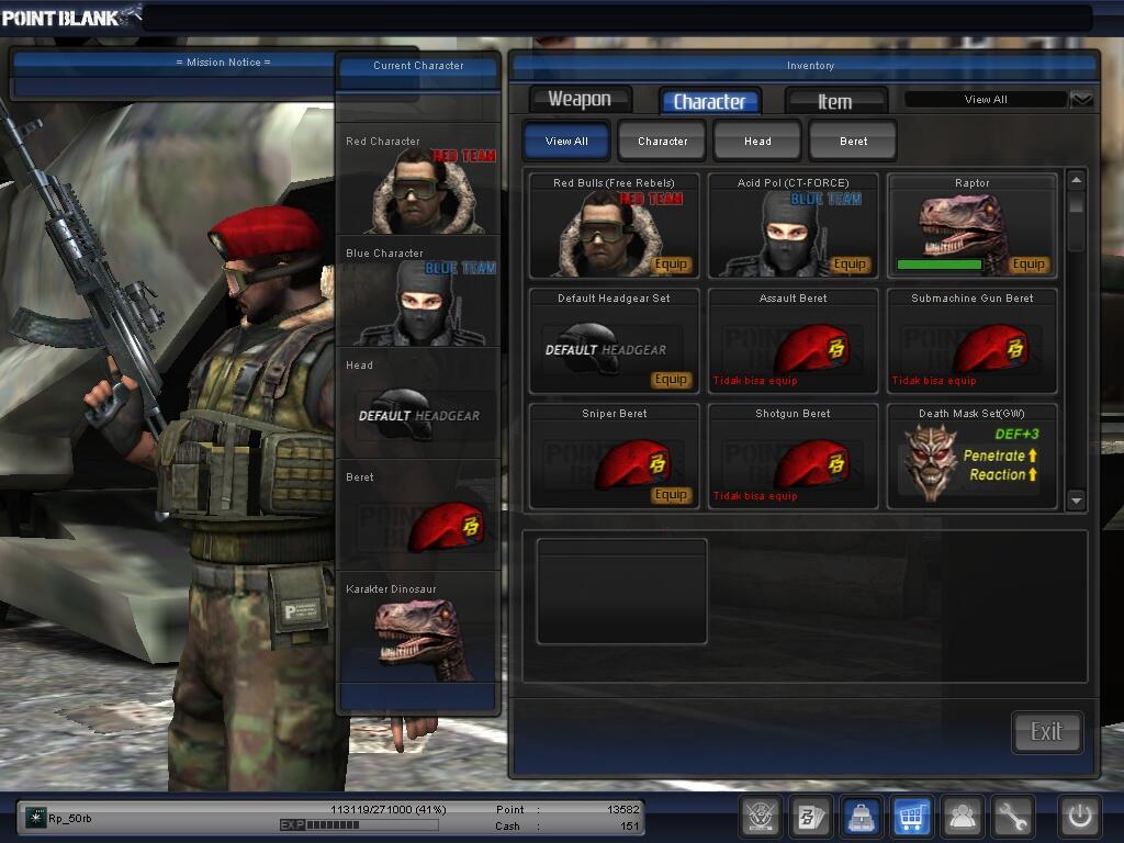 Char PB / Point Blank Mayor 1 Grade 4 BANDUNG COD ONLY