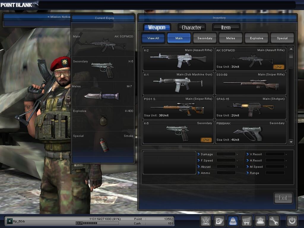 Char PB / Point Blank Mayor 1 Grade 4 BANDUNG COD ONLY