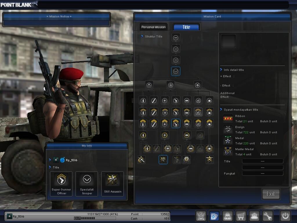 Char PB / Point Blank Mayor 1 Grade 4 BANDUNG COD ONLY