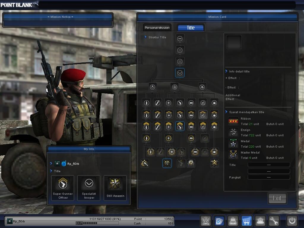 Char PB / Point Blank Mayor 1 Grade 4 BANDUNG COD ONLY