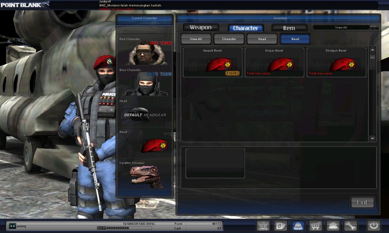 J>ID CHAR GAME POINT BLANK PANGKAT LETKOL KUTIP 1... JUAL CEPAT! MURAH! BSA NEGO!