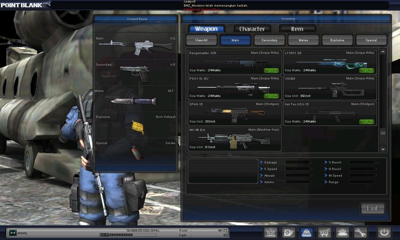 J>ID CHAR GAME POINT BLANK PANGKAT LETKOL KUTIP 1... JUAL CEPAT! MURAH! BSA NEGO!