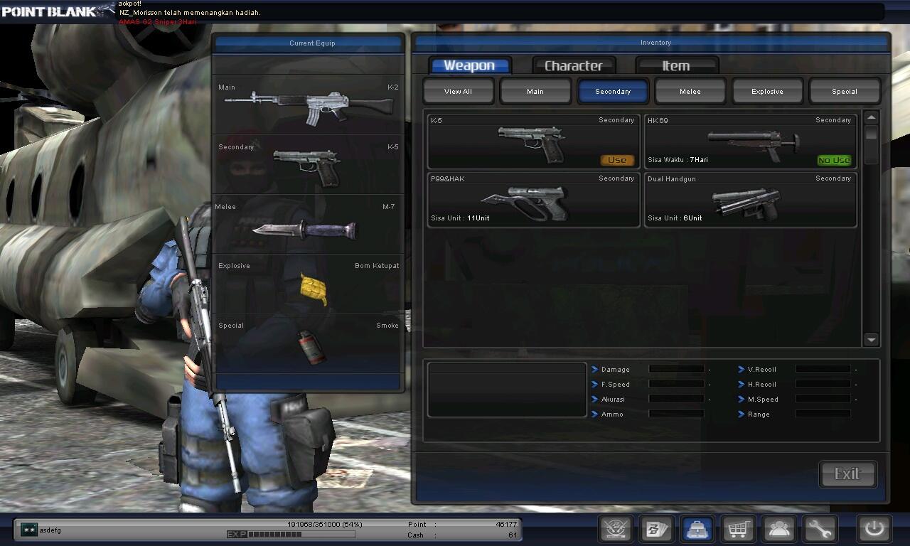 J>ID CHAR GAME POINT BLANK PANGKAT LETKOL KUTIP 1... JUAL CEPAT! MURAH! BSA NEGO!