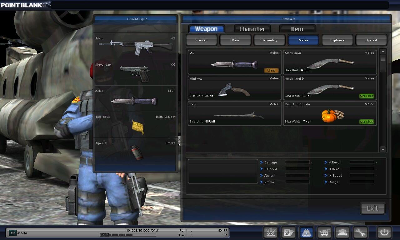 J>ID CHAR GAME POINT BLANK PANGKAT LETKOL KUTIP 1... JUAL CEPAT! MURAH! BSA NEGO!