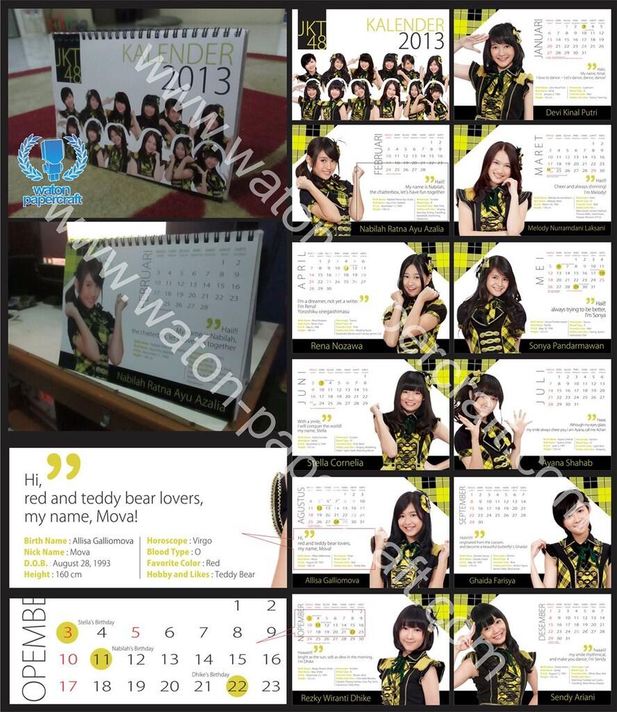 Kalender 2013 JKT48 !!! 