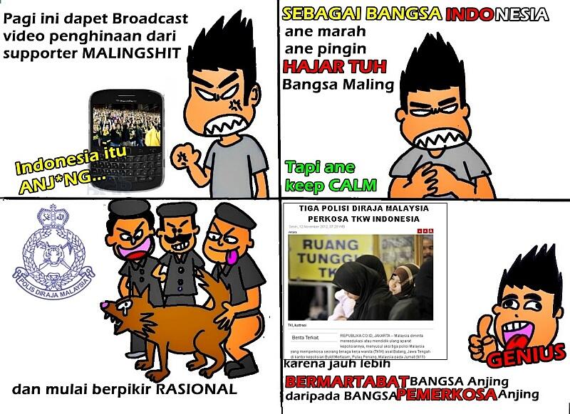 KOMIK TENTANG SUPPORTER MALINGSHIT (MASUK JIKA AGAN TIDAK RELA INDONESIA DIHINA)