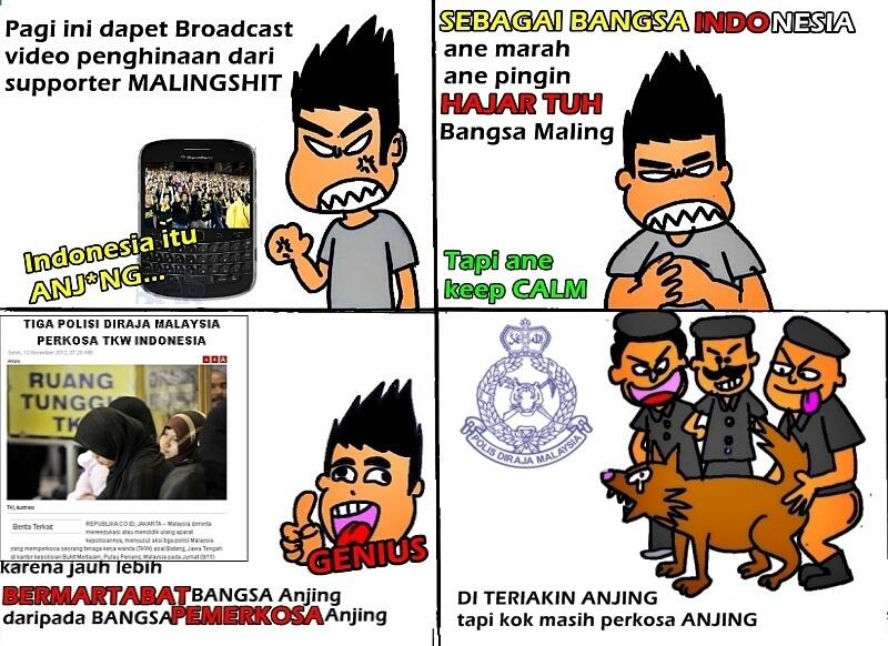 KOMIK TENTANG SUPPORTER MALINGSHIT (MASUK JIKA AGAN TIDAK RELA INDONESIA DIHINA)
