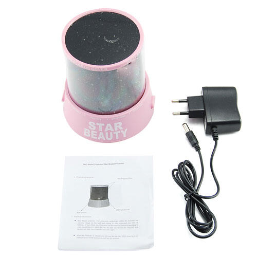 LAMPU TIDUR PROYEKTOR BULAN BINTANG ( STAR-MOON) STAR BEAUTY MASTER + MUSIK + ADAPTOR