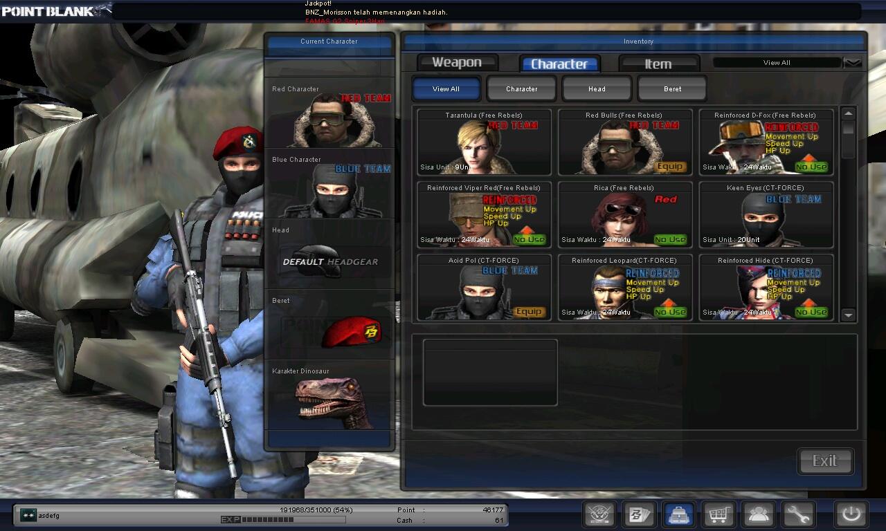 J>ID CHAR GAME POINT BLANK PANGKAT LETKOL KUTIP 1... JUAL CEPAT! MURAH! BSA NEGO!