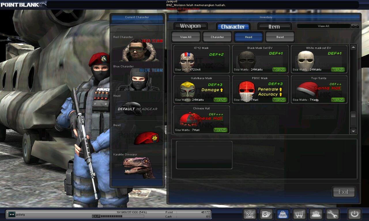 J>ID CHAR GAME POINT BLANK PANGKAT LETKOL KUTIP 1... JUAL CEPAT! MURAH! BSA NEGO!