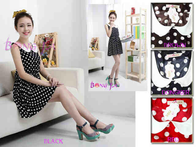 Polkadot Collar Dress