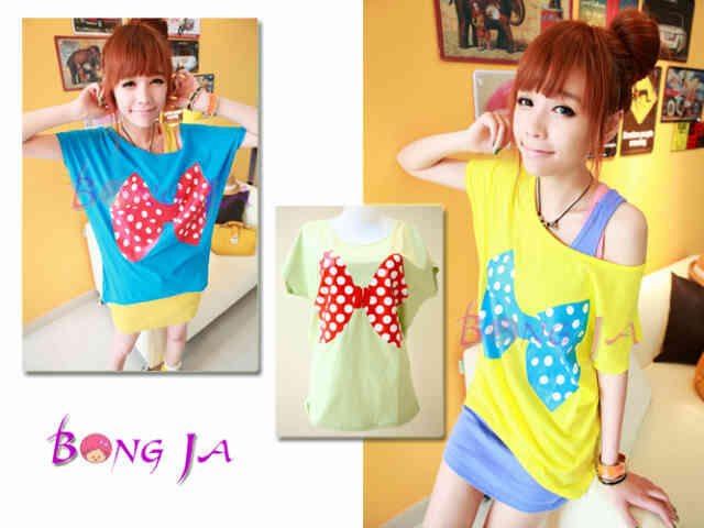 Ribbon Polkadot Blouse
