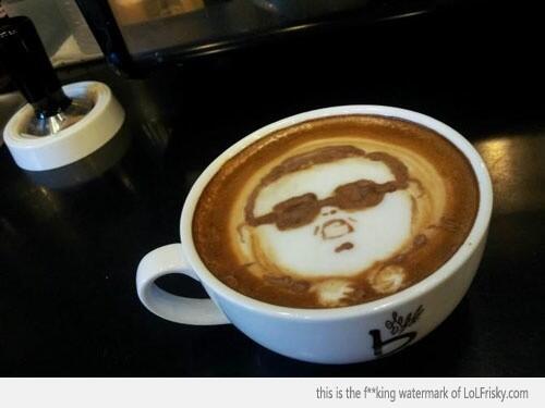 Kreasi seni pada kopi