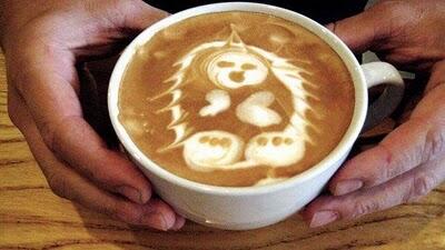 Kreasi seni pada kopi