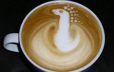 Kreasi seni pada kopi