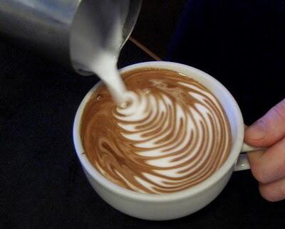 Kreasi seni pada kopi