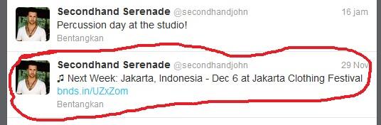 Secondhand Serenade Tiket Masuk ke Jakcloth g sampe 21rb &#91;JakCloth 6 Desember 2012&#93; 