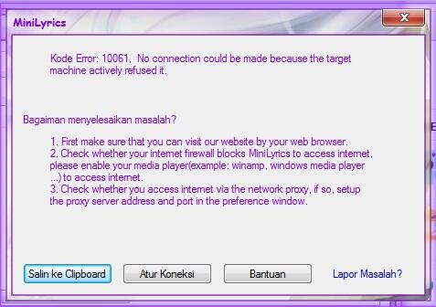 Ask: Minilyrics gak bisa download lirik