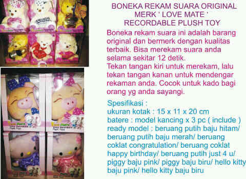 BONEKA PEREKAM SUARA.murmer