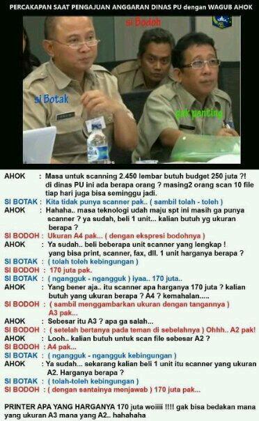 Segelintir Percakapan Dinas PU saat Pengajuan Anggaran dengan Ahok