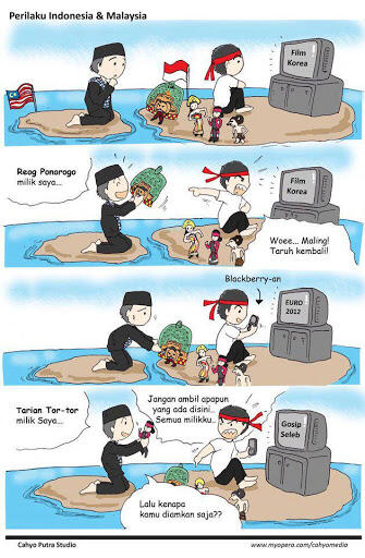 (Pic.) Perilaku Indonesia &amp; Malaysia